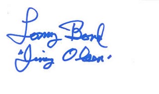 Tommy 'Butch' Bond autograph