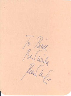Peter Ustinov autograph