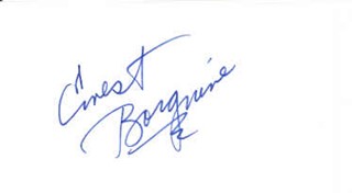 Ernest Borgnine autograph