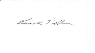 Edward Teller autograph