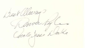 Denver Pyle autograph