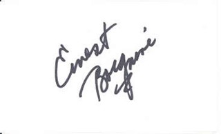 Ernest Borgnine autograph