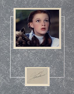 Judy Garland autograph
