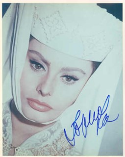 Sophia Loren autograph
