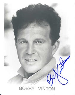 Bobby Vinton autograph