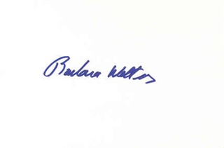 Barbara Walters autograph