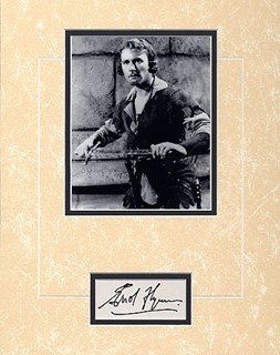 Errol Flynn autograph