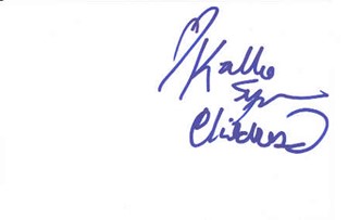 Kallie Flynn Childress autograph