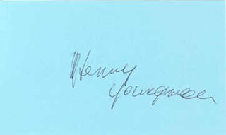 Henny Youngman autograph