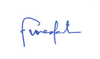 Frances Fisher autograph