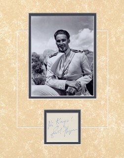 Errol Flynn autograph