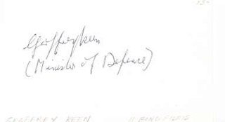 Geoffrey Keen autograph