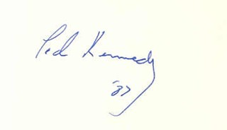 Ted Kennedy autograph