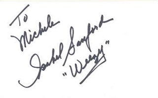 Isabel Sanford autograph
