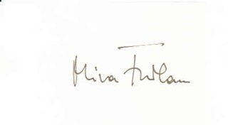 Mira Furlan autograph