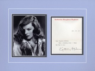 Katharine Hepburn autograph