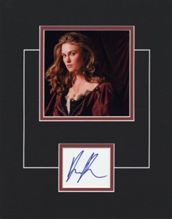 Keira Knightley autograph