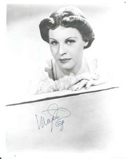 Martha Raye autograph