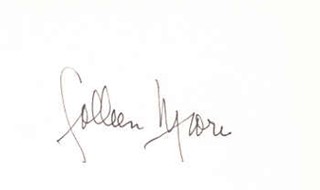 Colleen Moore autograph