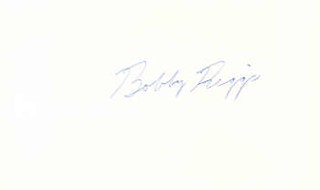 Bobby Riggs autograph