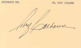 Rory Calhoun autograph
