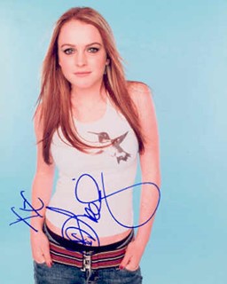 Lindsay Lohan autograph