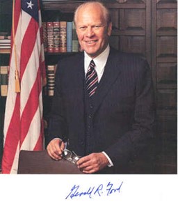 Pres. Gerald R. Ford autograph