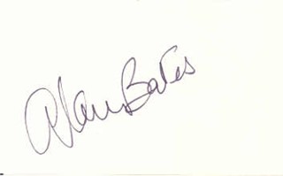 Alan Bates autograph