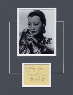 Anna May Wong autograph