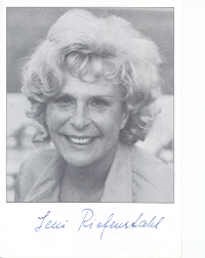 Leni Riefenstahl autograph
