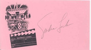 Sondra Locke autograph