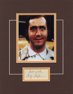 Andy Kaufman autograph