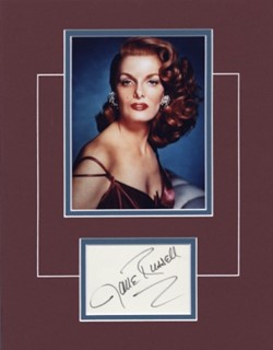 Jane Russell autograph