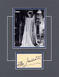 Elsa Lanchester autograph