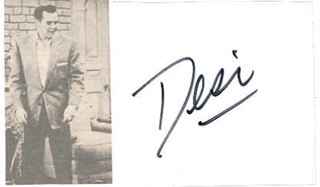 Desi Arnaz autograph