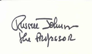 Russell Johnson autograph