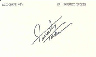 Forrest Tucker autograph
