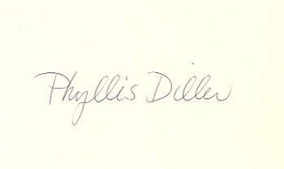 Phyllis Diller autograph