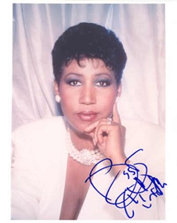 Aretha Franklin autograph