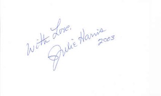 Julie Harris autograph