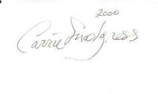 Carrie Snodgress autograph