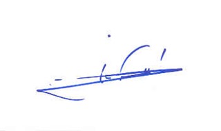 Mario Andretti autograph