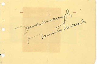 Maurice Evans autograph