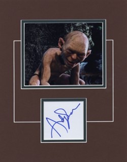 Andy Serkis as Gollum autograph