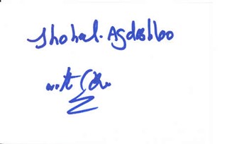 Shohreh Aghdashloo autograph