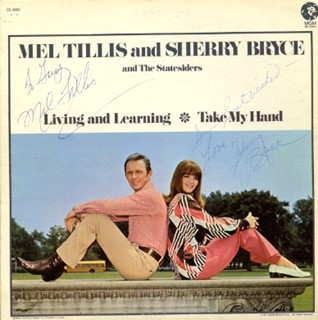 mel tillis and sherry bryce autograph