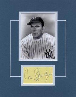William Bendix as Babe Ruth autograph