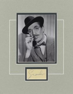 Groucho Marx autograph