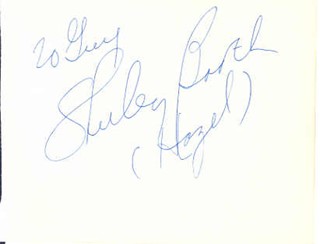 Shirley Booth autograph