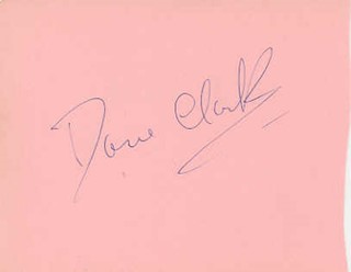 Dane Clark autograph